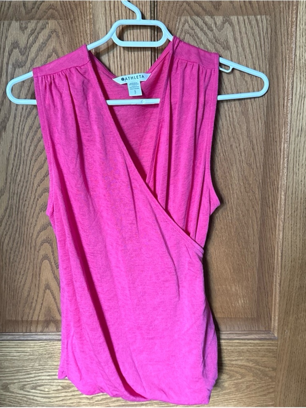 Athleta Fuchsia Wrap-Front Sleeveless Camisole